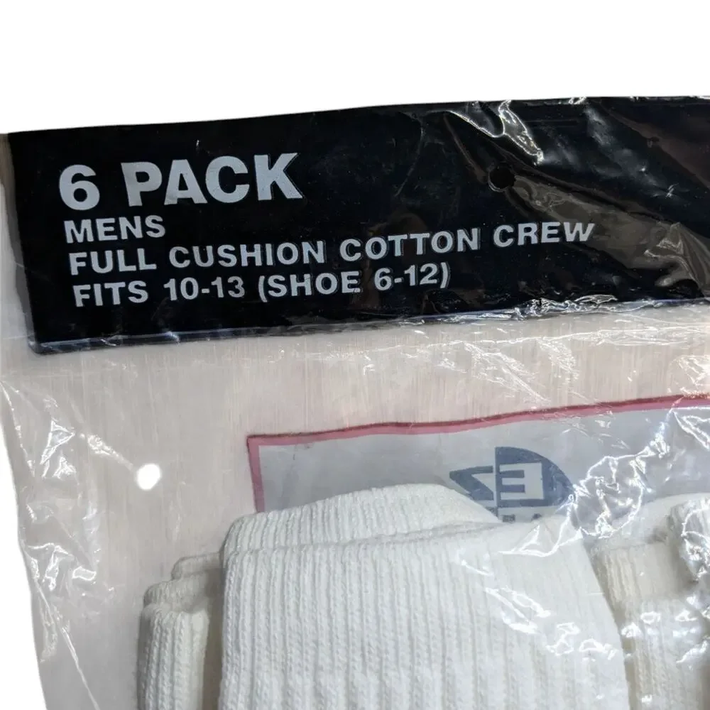 Vintage EZ Gear New Crew Sock 6 pack‎